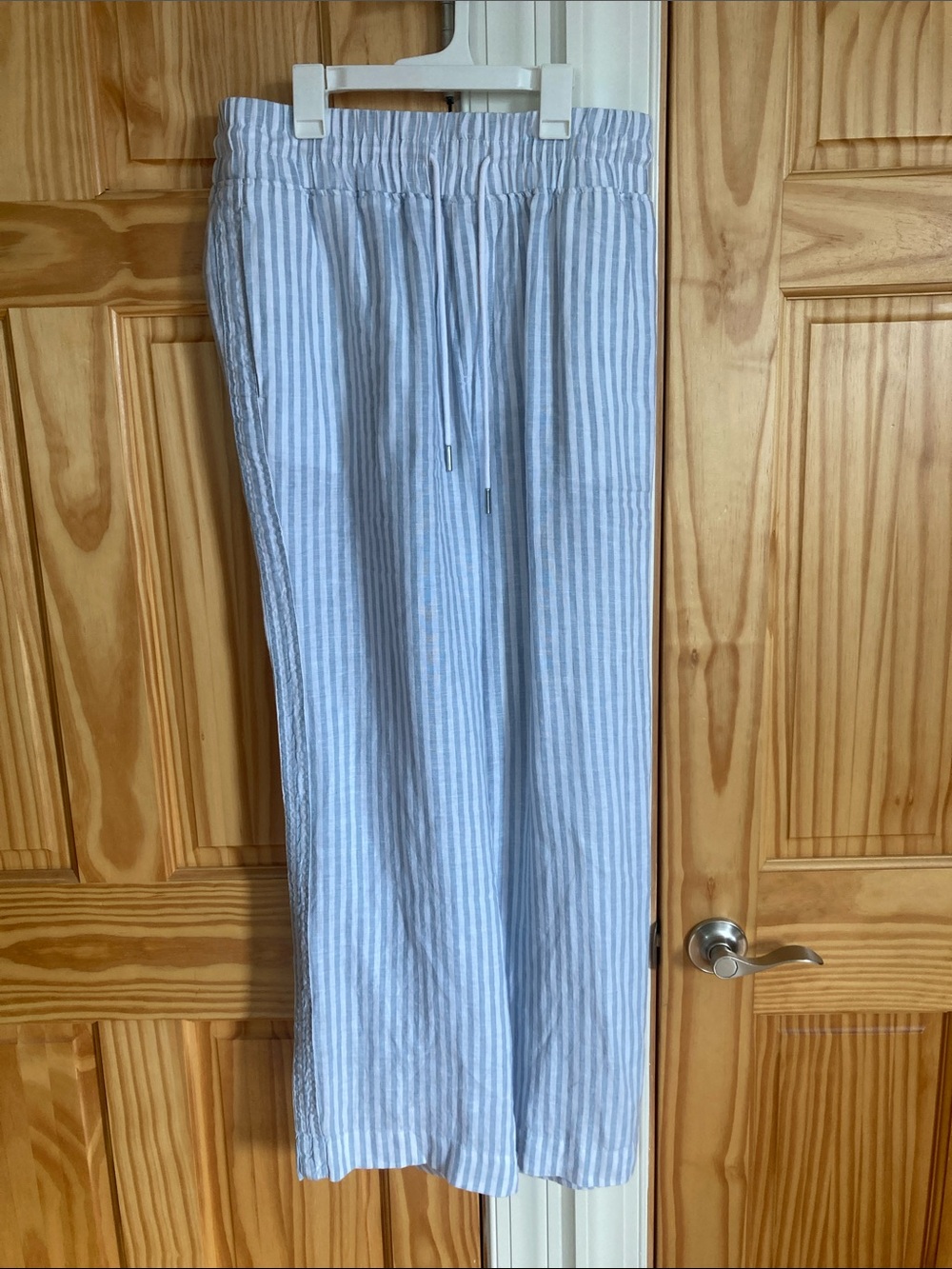 Striped Women’s Linen Drawstring Pants